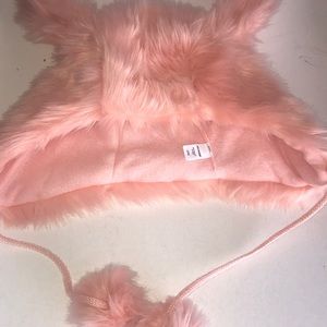 Pink fuzzy Hat